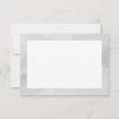 シンプルエレガントグ結婚レイ サンキューカード (裏面)