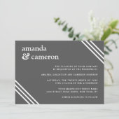シンプルエレガントグ結婚レイ 招待状 (スタンド正面)