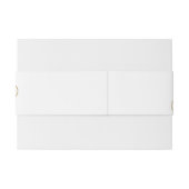 シンプルエレガントゴールデンイニシャル結婚ズ 招待状ベリーバンド (裏面例)