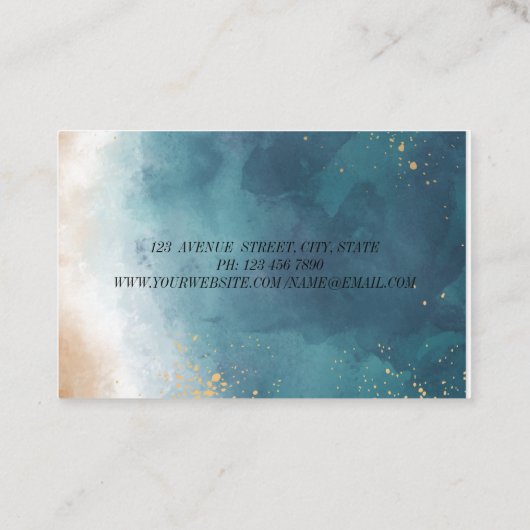 シンプルエレガントゴールデンインストラクター 名刺 (裏面)