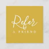 シンプルエレガントゴールデンホワイト紹介カード 紹介カード (正面)