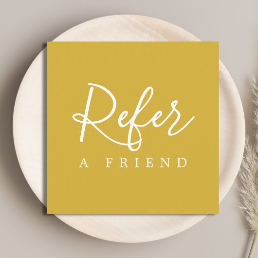 シンプルエレガントゴールデンホワイト紹介カード 紹介カード