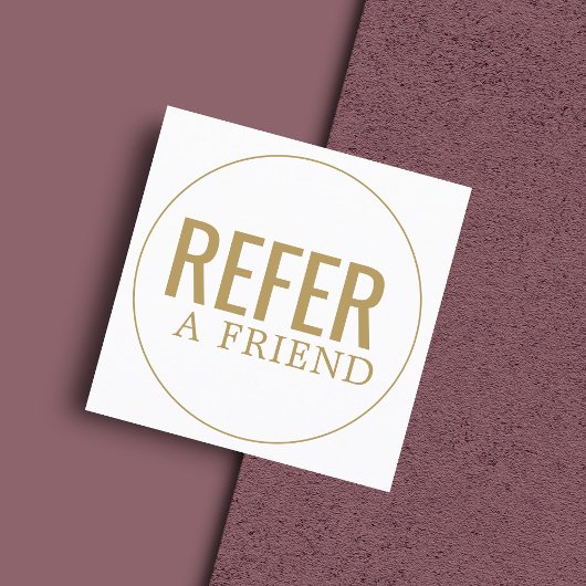 シンプルエレガントゴールデン美しいサロン 紹介カード