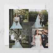 シンプルエレガントサージグリーンアンパサンド結婚写真 セーブザデート (正面)