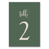 シンプルエレガントサージトゥペ秋ボホ結婚ス テーブルナンバー (裏面)