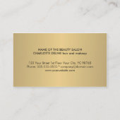 シンプルエレガントシックフェイク金ゴールドロイヤリティカード ロイヤリティカード (裏面)