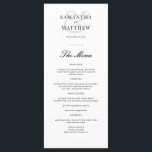 シンプルエレガントシック・ブラック&ホワイト結婚のメニュー メニュー<br><div class="desc">シンプルエレガントシック・ブラック&ホワイト結婚のメニュー</div>