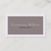 シンプルエレガントシック・ミニマルなメイクアップアーティスト 名刺 (正面)