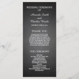 シンプルエレガントシャルボード結婚式 プログラム