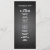 シンプルエレガントシャルボード結婚式 プログラム (裏面)