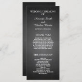 シンプルエレガントシャルボード結婚式 プログラム (正面/裏面)