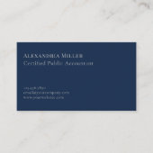 シンプルエレガントシルバーロゴ 名刺 (正面)