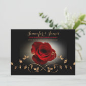 シンプルエレガントスクリプト |モダン結婚式招待状 招待状 (スタンド正面)