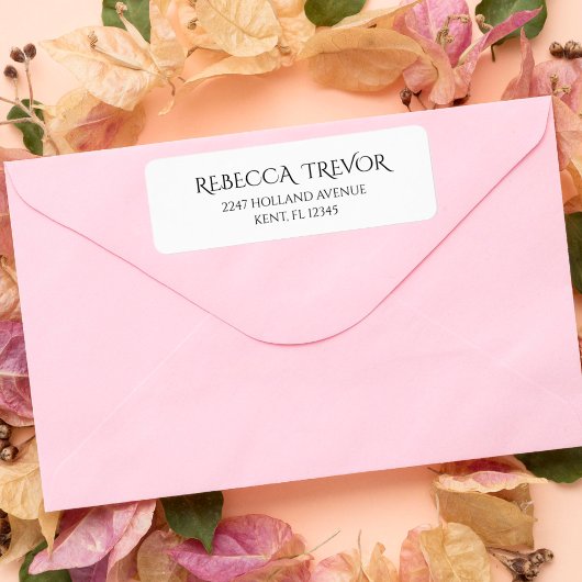 シンプルエレガントスタイリッシュミニマル住所 シール