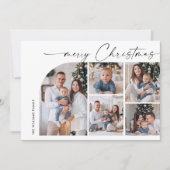 シンプルエレガントスタイリッシュ6 PHOTOクリスマスグリーティング シーズンカード (正面)