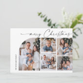 シンプルエレガントスタイリッシュ6 PHOTOクリスマスグリーティング シーズンカード (スタンド正面)