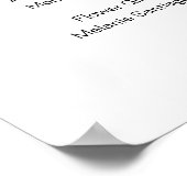 シンプルエレガントス結婚クリプトのブライダルパーティ ポスター (角)