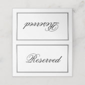 シンプルエレガントス結婚クリプト プレイスカード (外部開封)