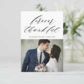 シンプルエレガントス結婚トのサンキューカード サンキューカード (スタンド正面)