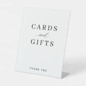 シンプルエレガントタイポグラフィカー結婚ド 台座サイン (正面)