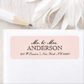 シンプルエレガントタイポグラフィ差出人住所ラベル ラベル (インサイチュ)