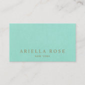 シンプルエレガントターコイズブループロフェッショナル 名刺 (正面)