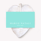 シンプルエレガントターコイズプロフェッショナル 名刺