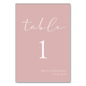 シンプルエレガントダスティピ結婚ンク テーブルナンバー (正面)