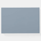 シンプルエレガントダスティブルー&ホワイト結婚ズ ゲストブック (裏面)