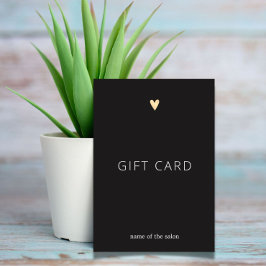 シンプルエレガントダークグレー金ゴールドハート美しい