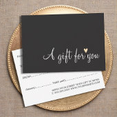 シンプルエレガントダークグレー金ゴールドハート美しい