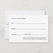 シンプルエレガントダークグレー金ゴールドハート美しい (裏面)