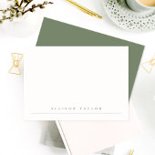 シンプルエレガントダーク名前をカスタムする ノートカード