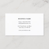 シンプルエレガントテクスチャグレー青コンサルタント 名刺 (裏面)