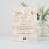 シンプルエレガントテラコッタニュートラル結婚ズ詳細 エンクロージャーカード (スタンド正面)