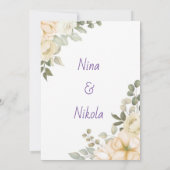 シンプルエレガントデザイン招待状 招待状 (裏面)