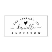 シンプルエレガントハートクラシック図書 ラバースタンプ (インプリント)