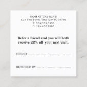 シンプルエレガントバラ白金ゴールドハート 紹介カード (裏面)