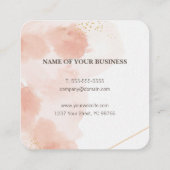 シンプルエレガントバラ美しいアポイントメントカード エンクロージャーカード (裏面)