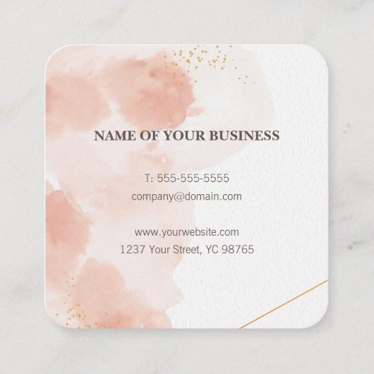 シンプルエレガントバラ美しいアポイントメントカード エンクロージャーカード (裏面)