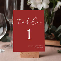 シンプルエレガントバーグンディ結婚クリスマス