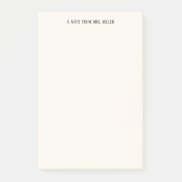 シンプルエレガントパーソナライズされた先生 ポストイット