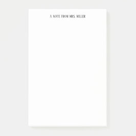 シンプルエレガントパーソナライズされた先生 ポストイット