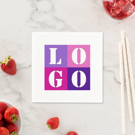 シンプルエレガントパーソナライズされた結婚カスタムアイディア スタンダードカクテルナプキン (インサイチュ)