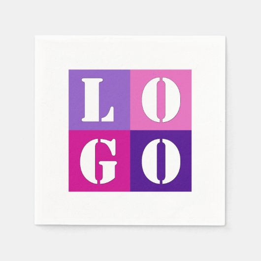 シンプルエレガントパーソナライズされた結婚カスタムアイディア スタンダードカクテルナプキン (正面)