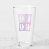 シンプルエレガントパーソナライズされた結婚カスタムアイディア タンブラーグラス (裏面)