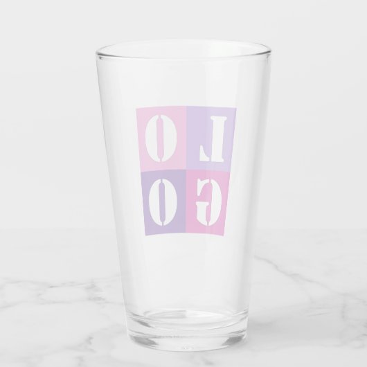 シンプルエレガントパーソナライズされた結婚カスタムアイディア タンブラーグラス (裏面)