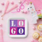 シンプルエレガントパーソナライズされた結婚カスタムアイディア ペーパープレート (パーティー)