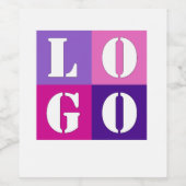 シンプルエレガントパーソナライズされた結婚カスタムアイディア ワインラベル (シングルラベル)