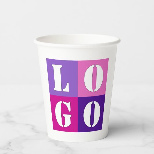 シンプルエレガントパーソナライズされた結婚カスタムアイディア 紙コップ (裏面)